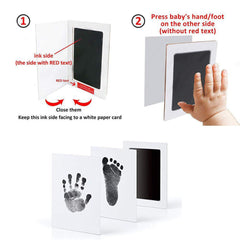 MCstars footprint mold kit captures tiny feet for a treasured keepsake.