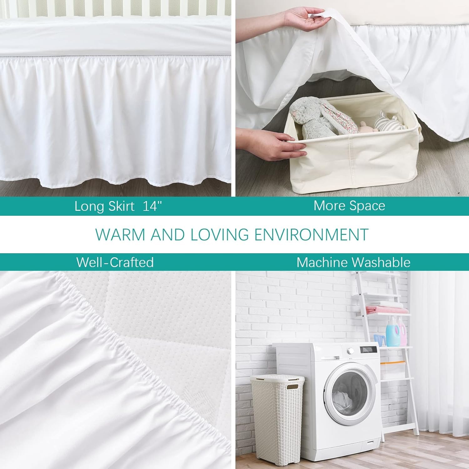 MD Home Decore standard crib fit, suitable for boys or girls