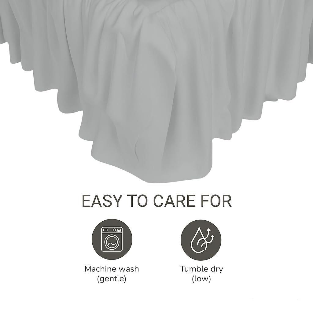 MD Home Decore machine washable crib skirt for simple cleaning