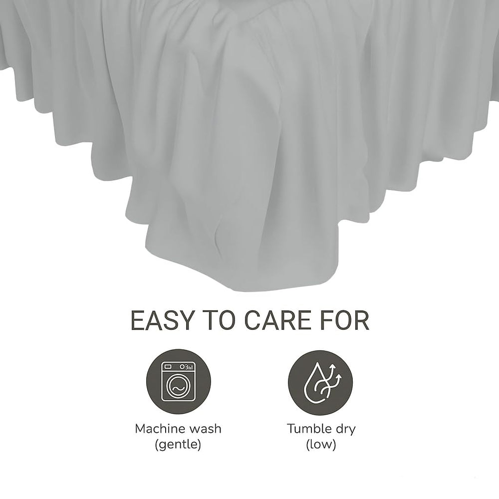 MD Home Decore machine washable crib skirt for simple cleaning
