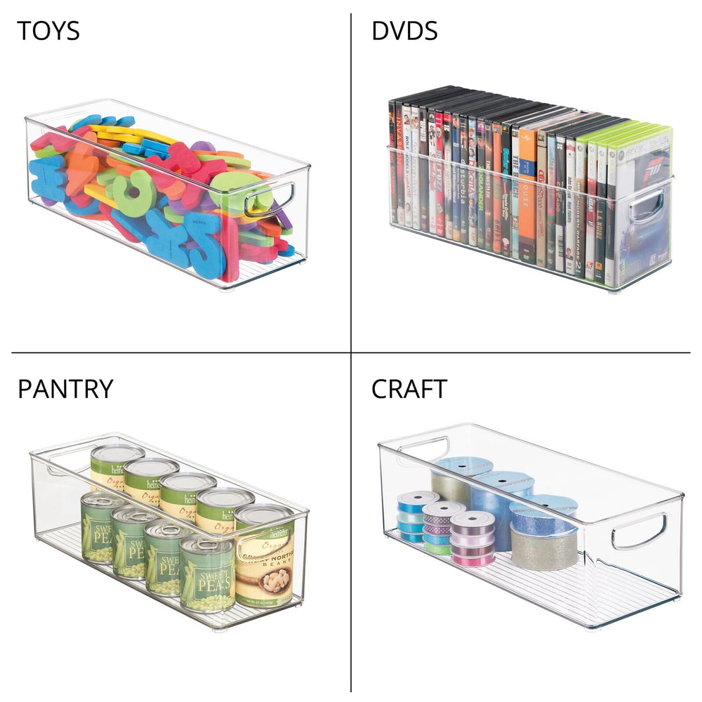 Mdesign interior view shows toy storage capacity and easy reach.