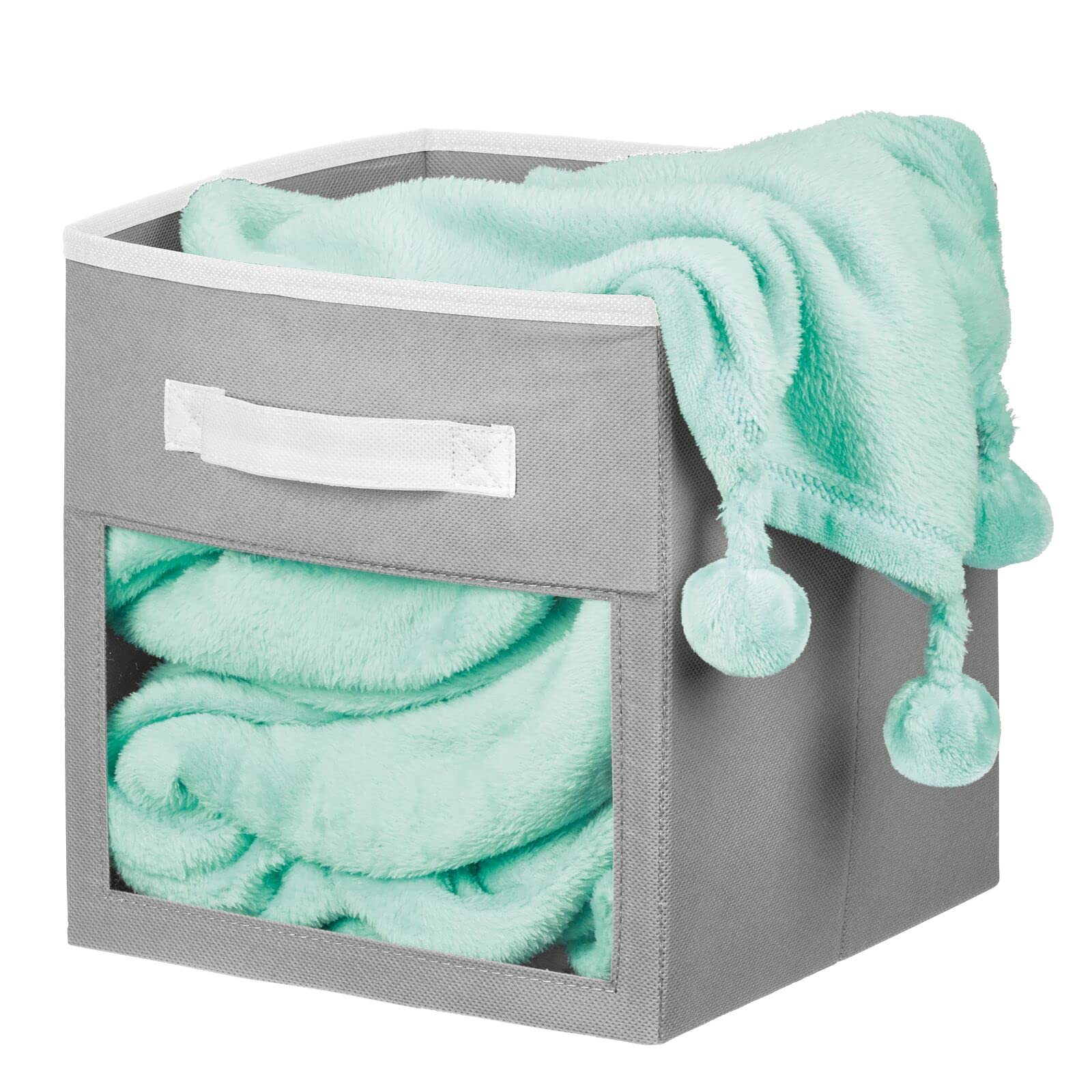 mDesign Breathable nonwoven fabric bin suitable for nurseries