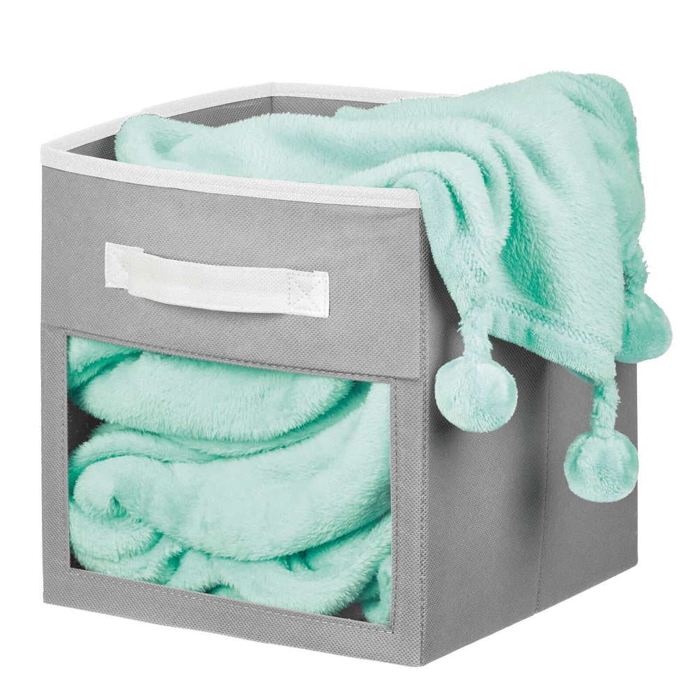 mDesign Breathable nonwoven fabric bin suitable for nurseries