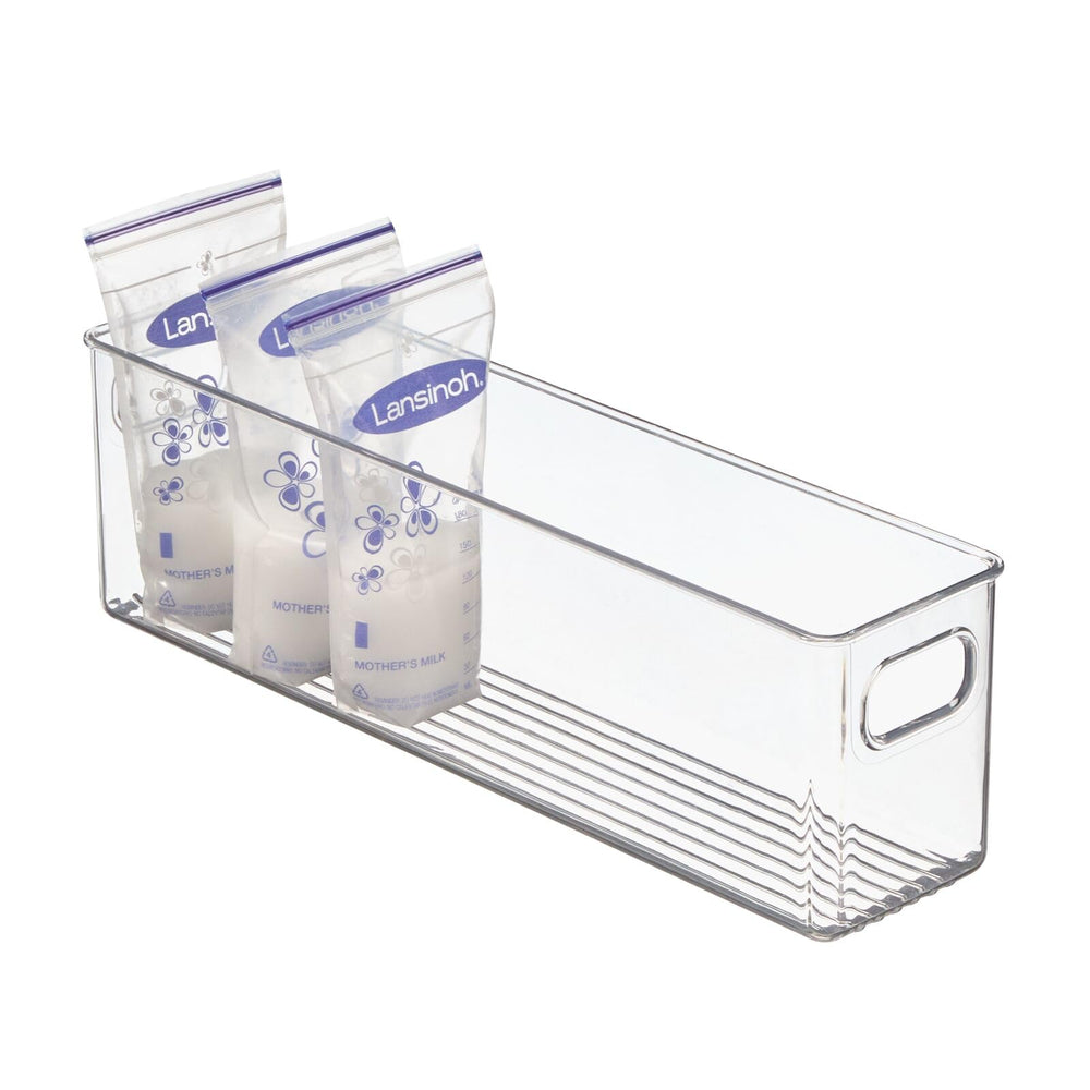 mdesign durable easy-clean plastic bin for daily use