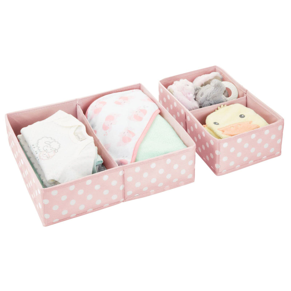 mDesign set of two bins for kids dresser storage