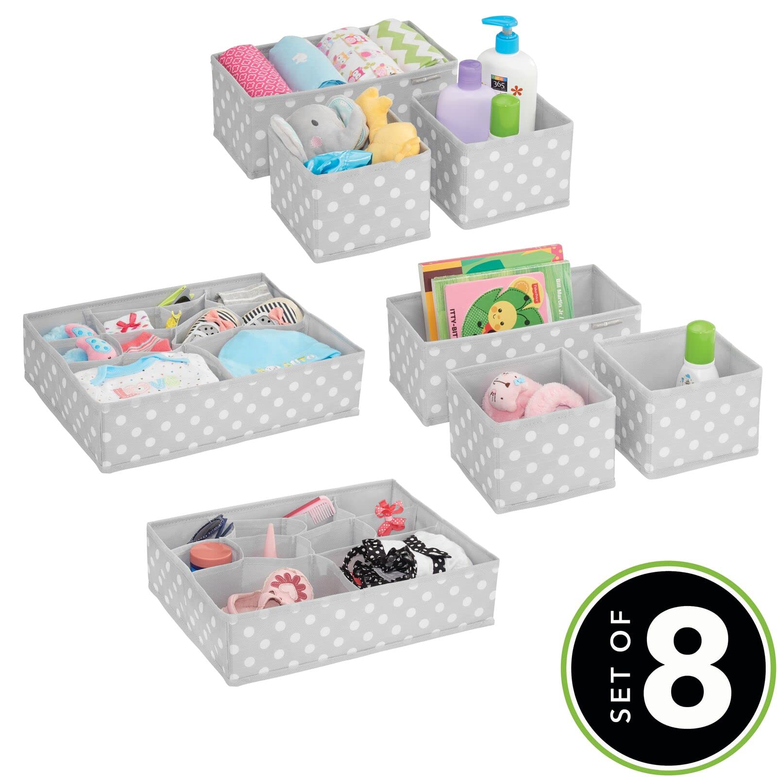 mdesign large fabric bin 11x14x3.5 supports tidy clothing and blankets