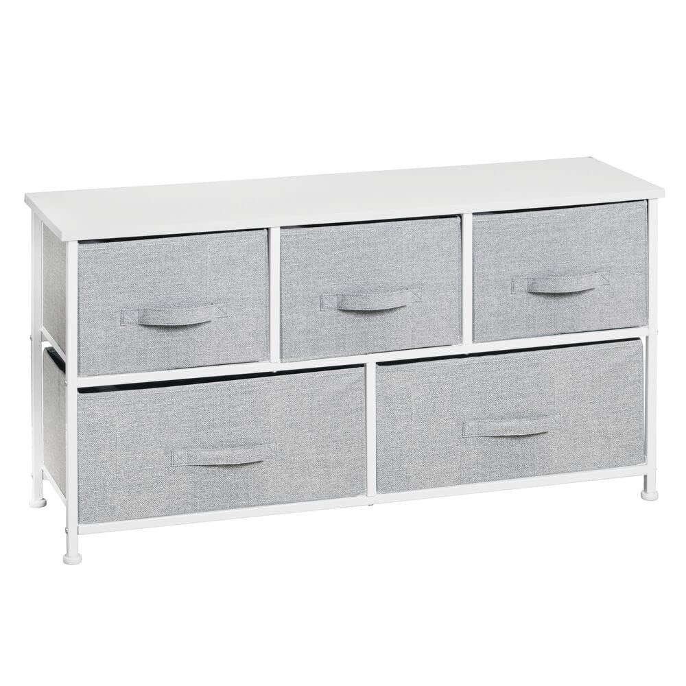 mdesign Lido grey dresser compact design ideal for small spaces