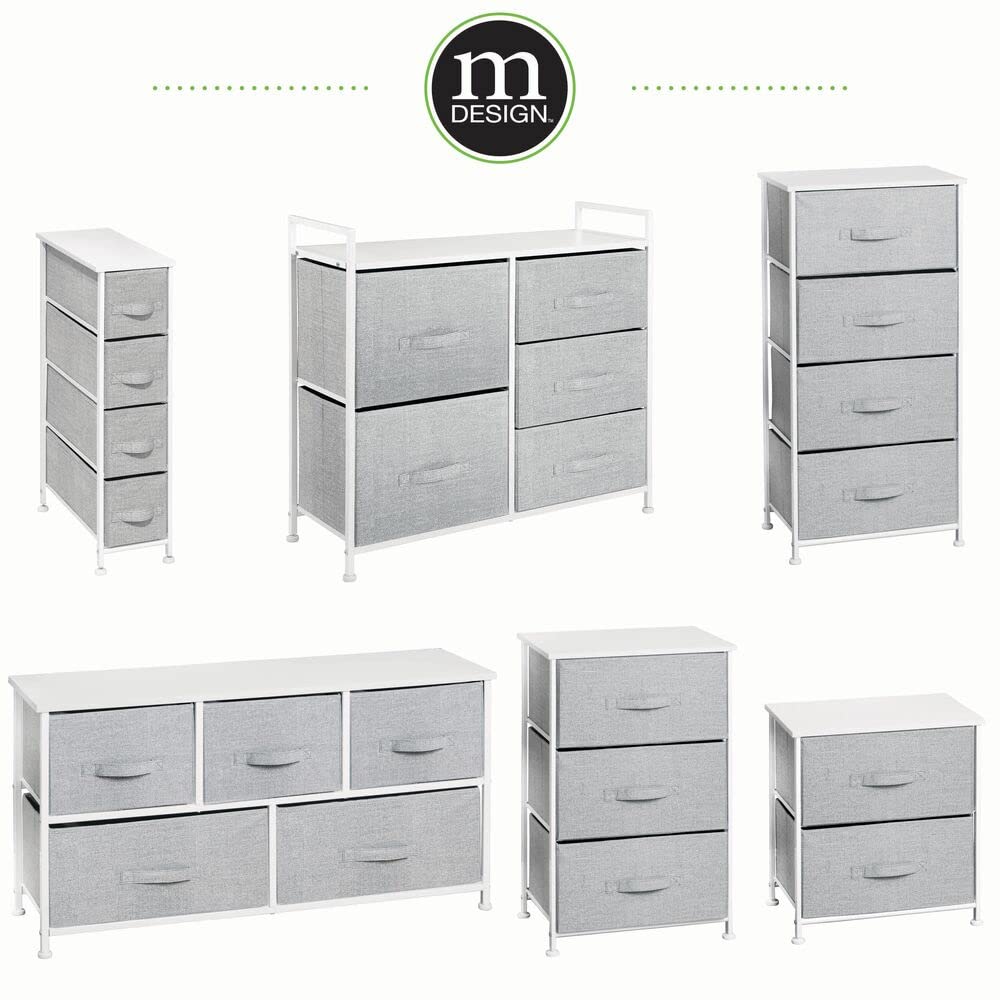 mdesign Lido wood-top surface for decor, books, or photos
