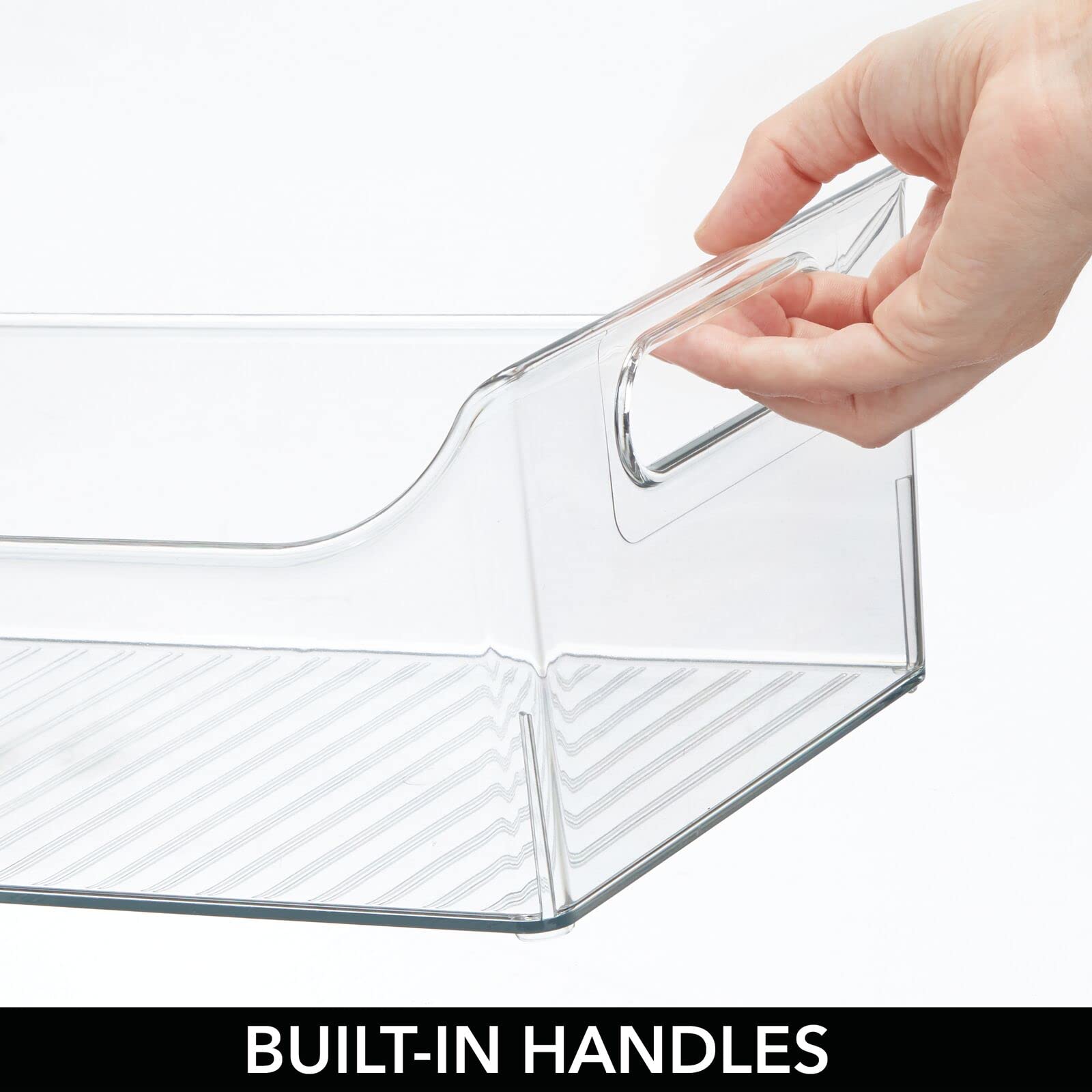 mdesign ligne collection organizer blends with nursery décor while staying practical.