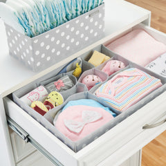 mdesign medium fabric bin 11.25x6x4.25 fits shirts and small supplies