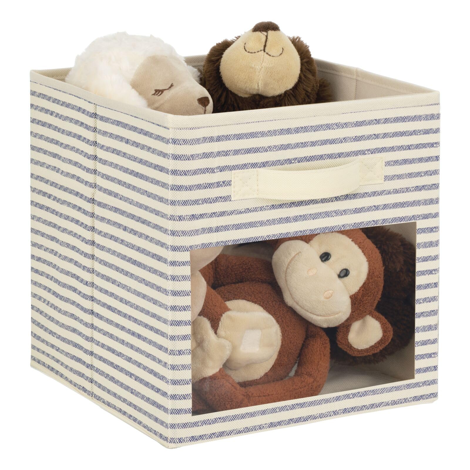 mdesign nursery-bin toy-organization soft-sided design keeps playroom tidy