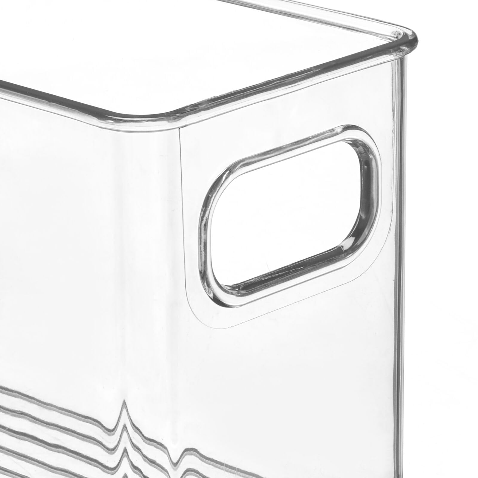mdesign pantry and fridge storage bin ideal for shelves and drawers