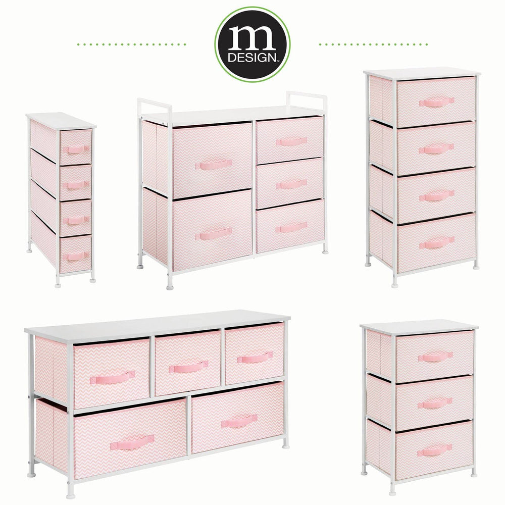 mdesign Spira dresser base with sturdy feet supports heavy use