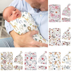 MdouLy wildflower print swaddle fabric keeps baby snug and breathable
