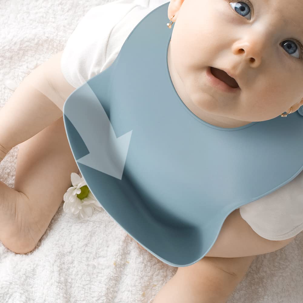 ME.FAN baby shower gift-ready silicone bib set