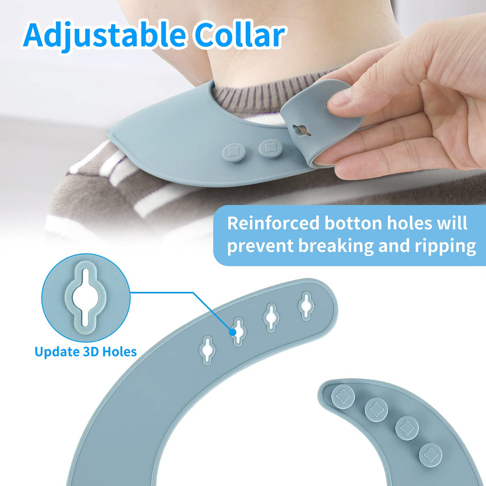 ME.FAN bib with snaps for easy, secure fastening
