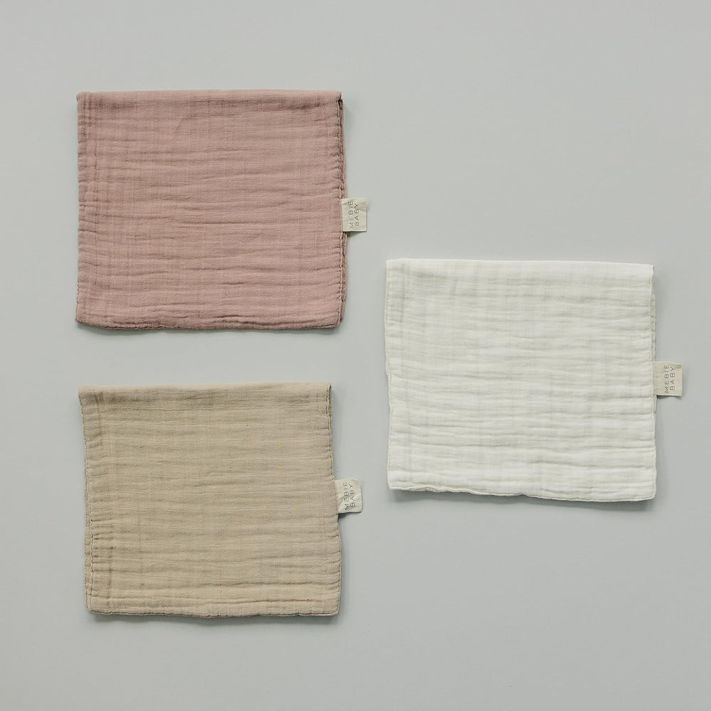 Mebie Baby Burp Cloths offer multi-use for outings and daily care.
