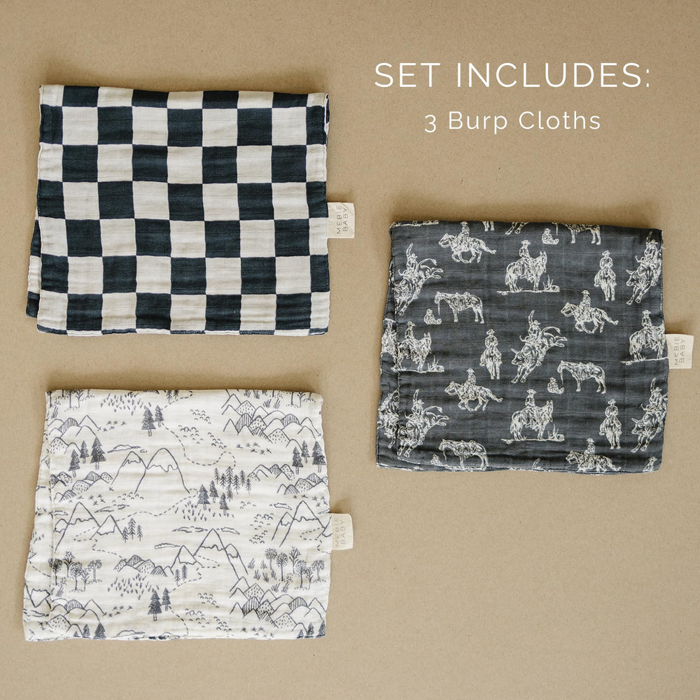 Mebie Baby burp cloths with soft touch are gentle on baby skin