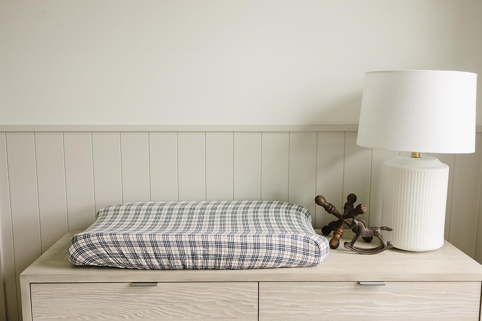 Mebie Baby easy-clean machine washable cover ready for quick diaper changes.