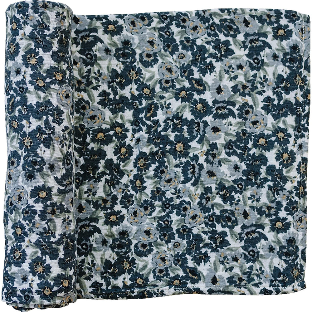 Mebie Baby Liberty Floral Muslin Swaddle ideal for newborn snug wrap.