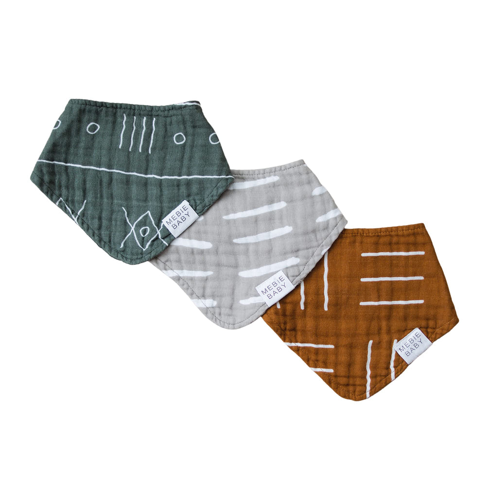 Mebie Baby muslin bib prints pack 1, soft drool protection for everyday wear.