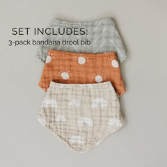 Mebie Baby Muslin Bibs spit-up protection keeps outfits clean during meals.