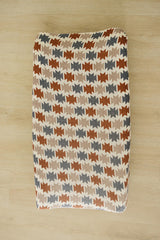 Mebie Baby muslin cotton changing pad cover delivers soft touch for gentle skin