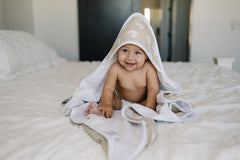 Mebie Baby 100% muslin cotton towel feels soft and breathable