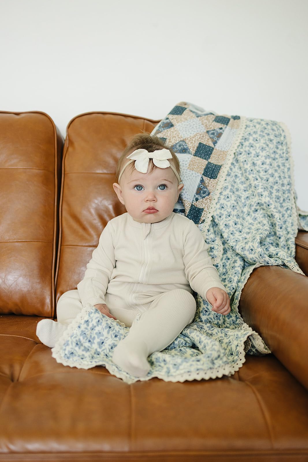 Mebie Baby muslin quilt 47x47 inch square for generous naps
