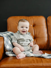 Mebie Baby muslin quilt shown in a nursery setting, ideal for everyday use.