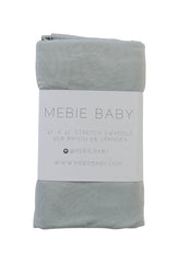 Mebie Baby Sage stretch swaddle in soft fabric for snug newborn comfort