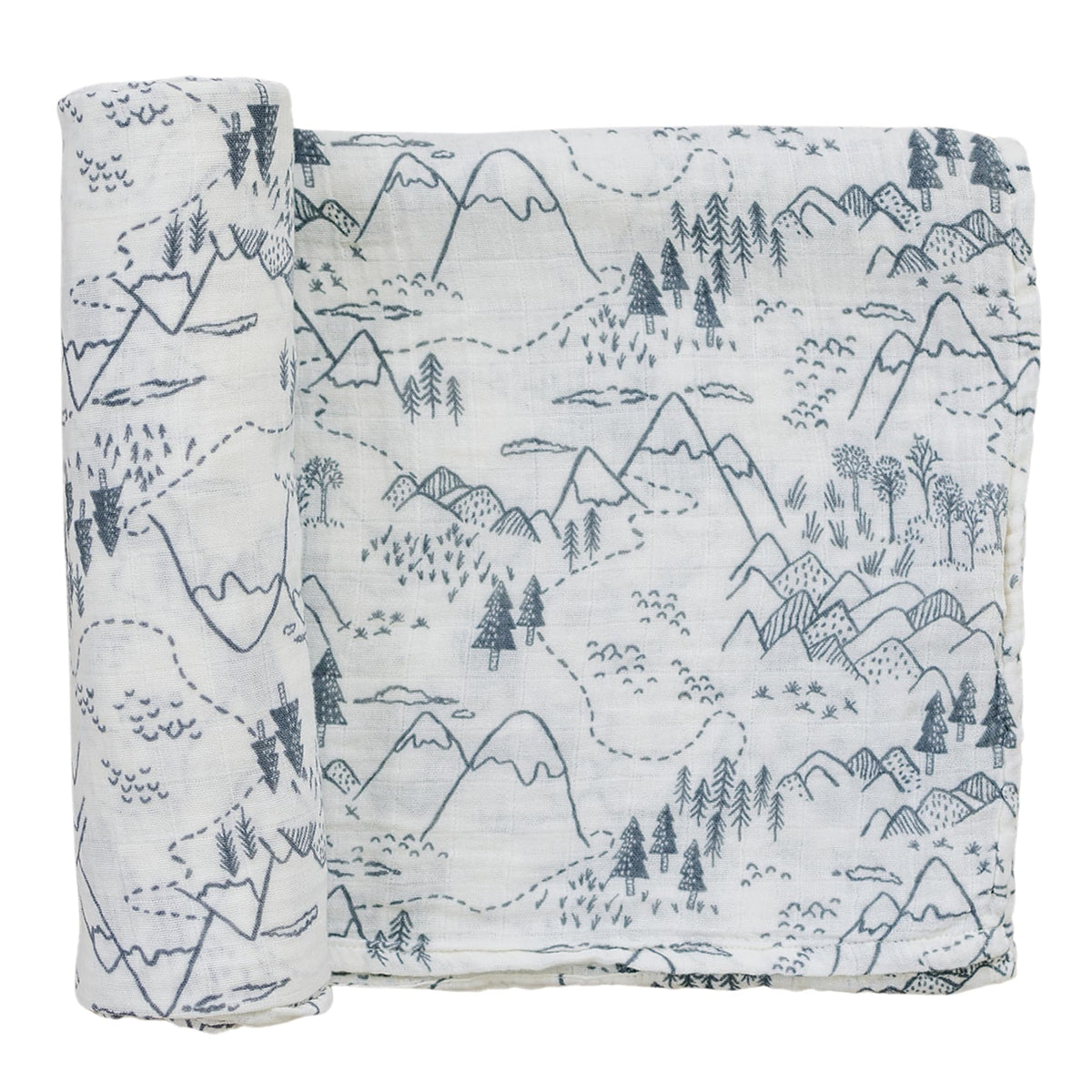 Mebie Baby Summit Muslin Swaddle, soft texture for cozy newborn comfort.