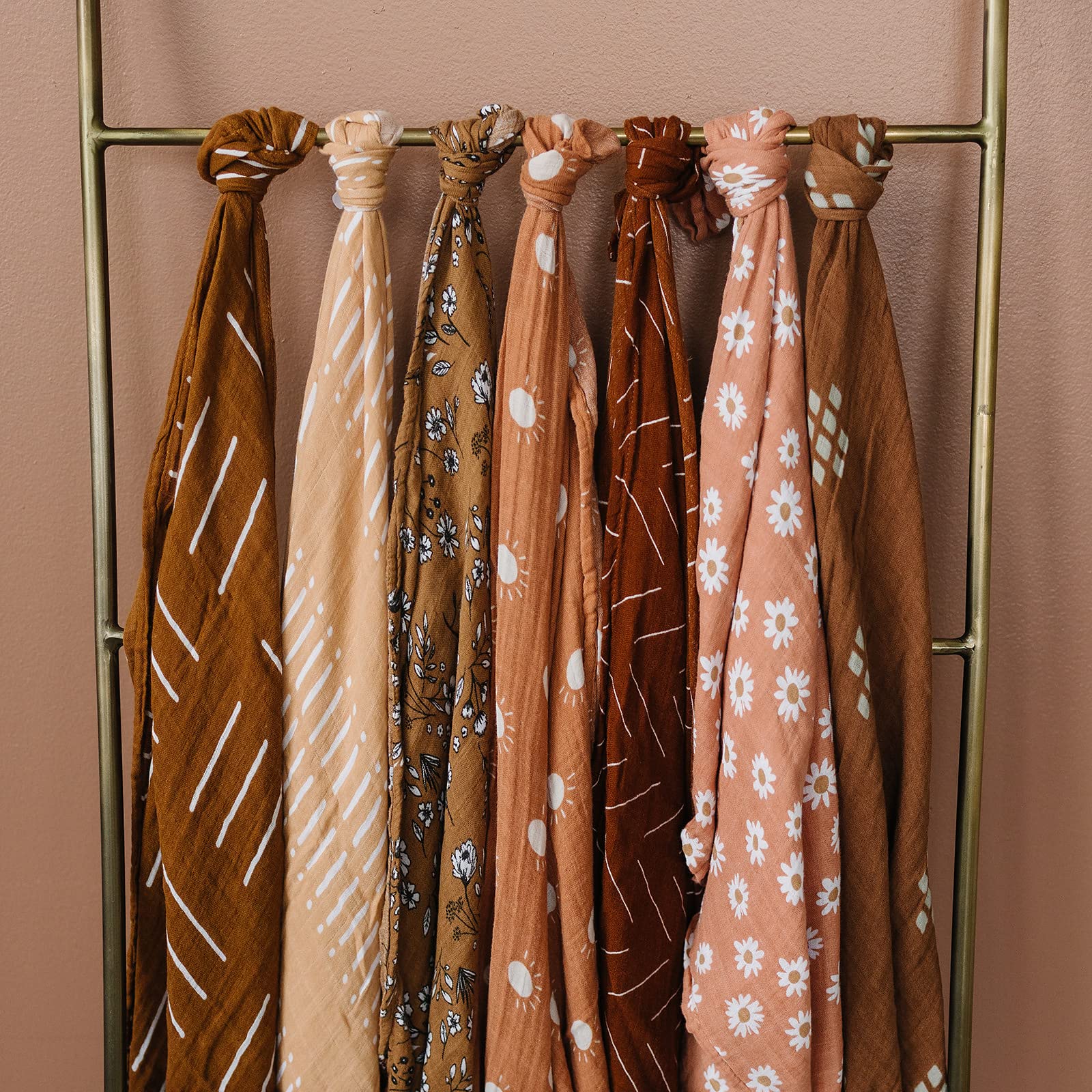 Machine washable Sunshine swaddle from Mebie Baby, easy care and quick refresh.