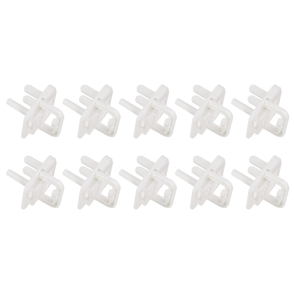 MECCANIXITY outlet covers in white help keep unused sockets safe and tidy.