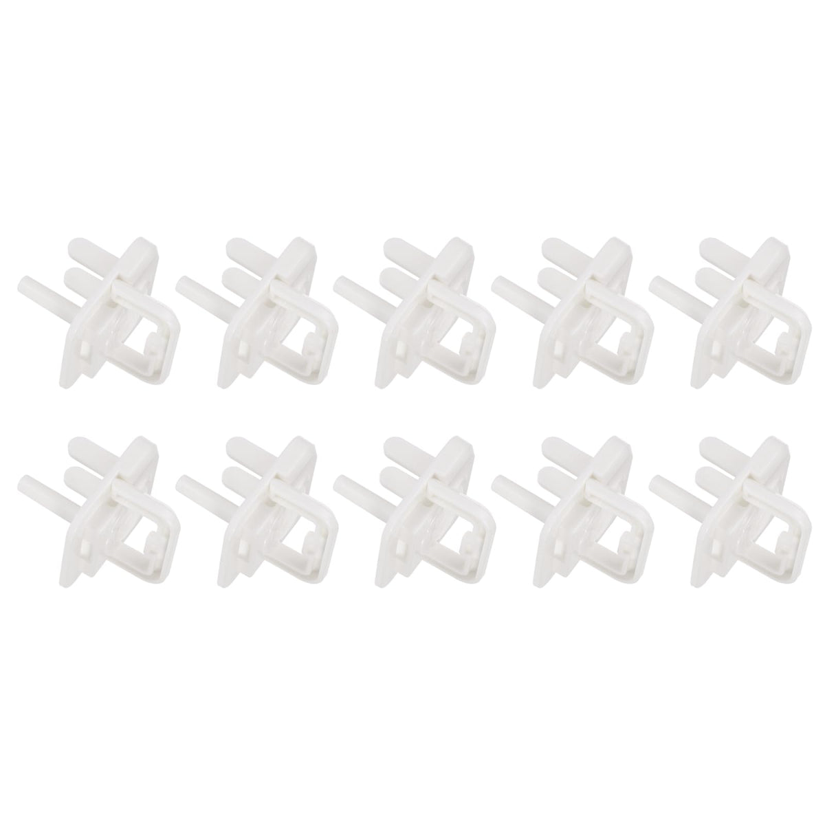 MECCANIXITY outlet covers in white help keep unused sockets safe and tidy.