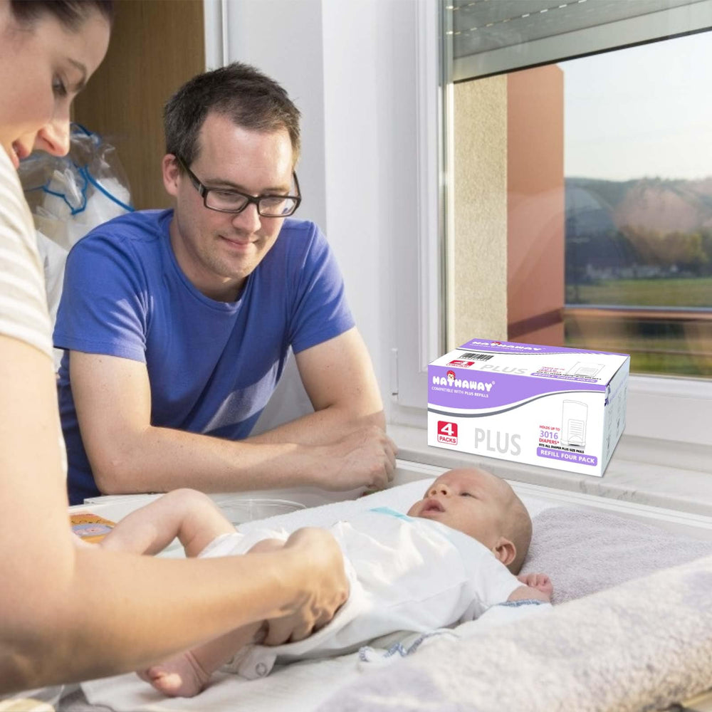 MED four-refill box for convenient diaper disposal