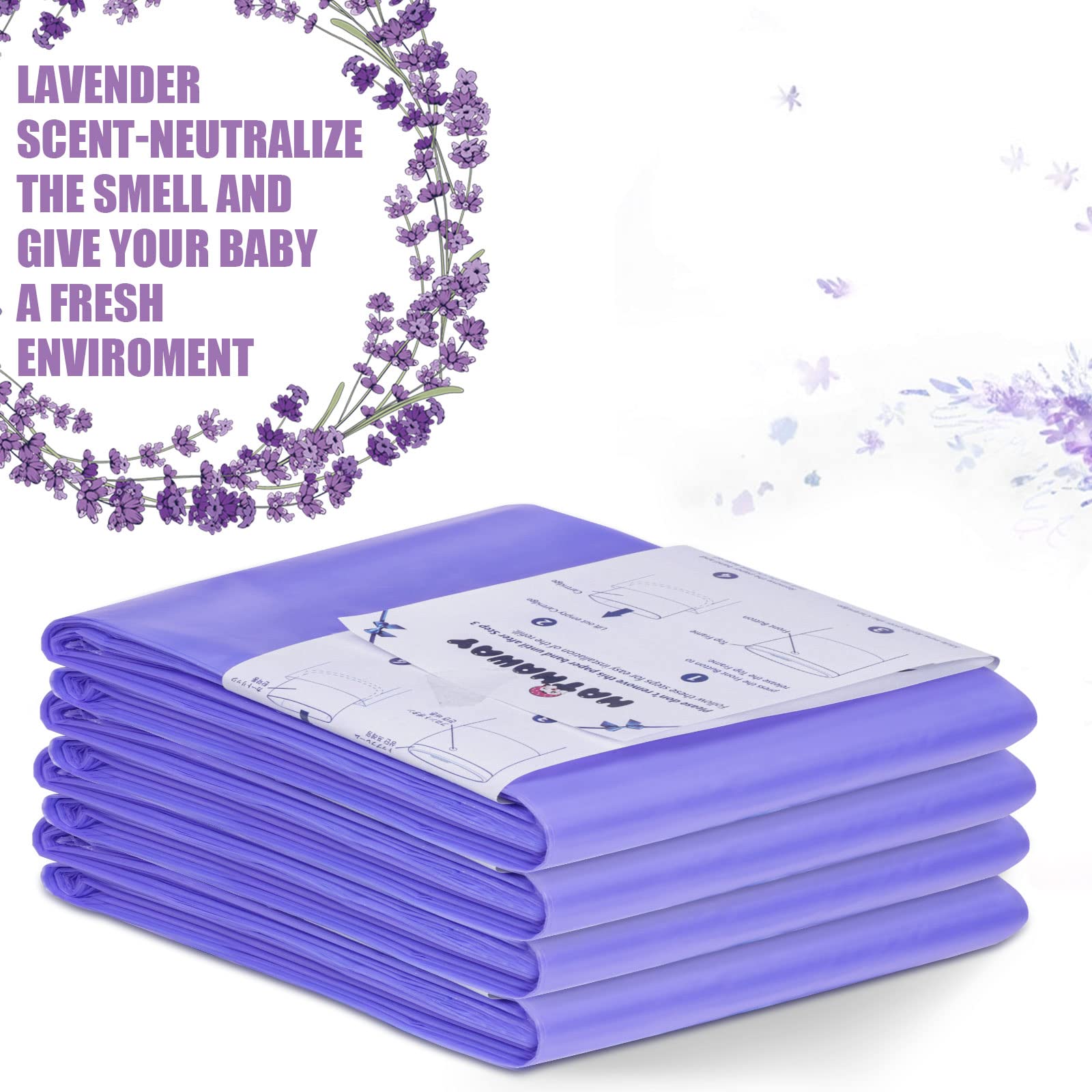 MED long-roll refills extended length for fewer diaper changes