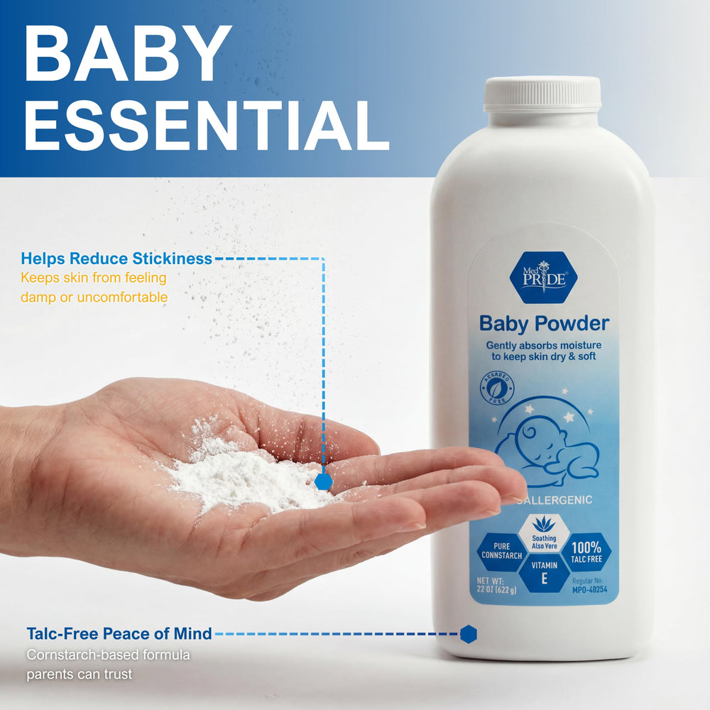 MED PRIDE Baby Powder with aloe vera for gentle soft-skin care