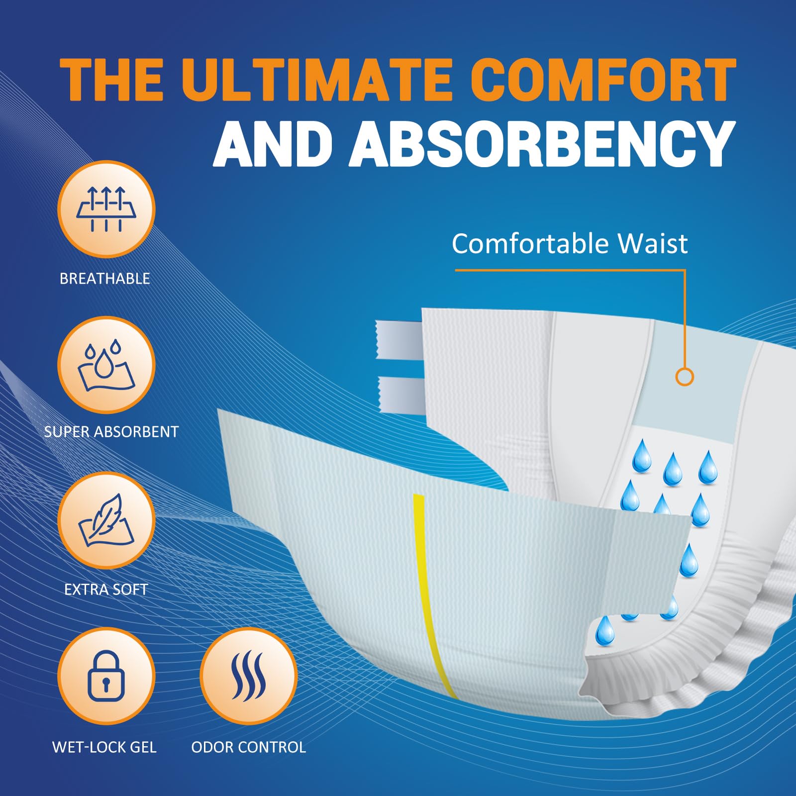 MED PRIDE odor-control technology keeps wear discreet and fresh during long wear