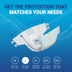 MED PRIDE odor-control technology reduces odors during wear.