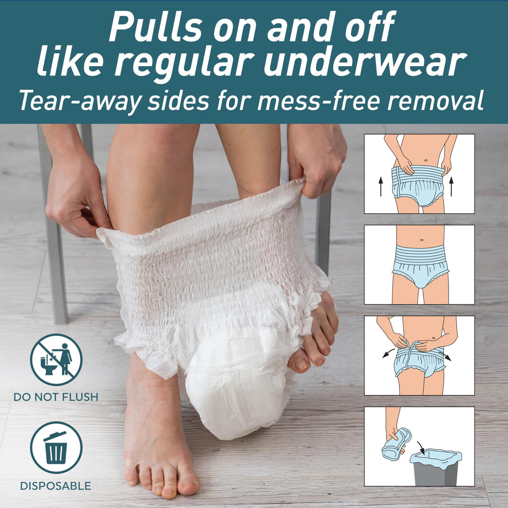 MED PRIDE Premium Underwear odor control keeps you feeling fresh throughout the day