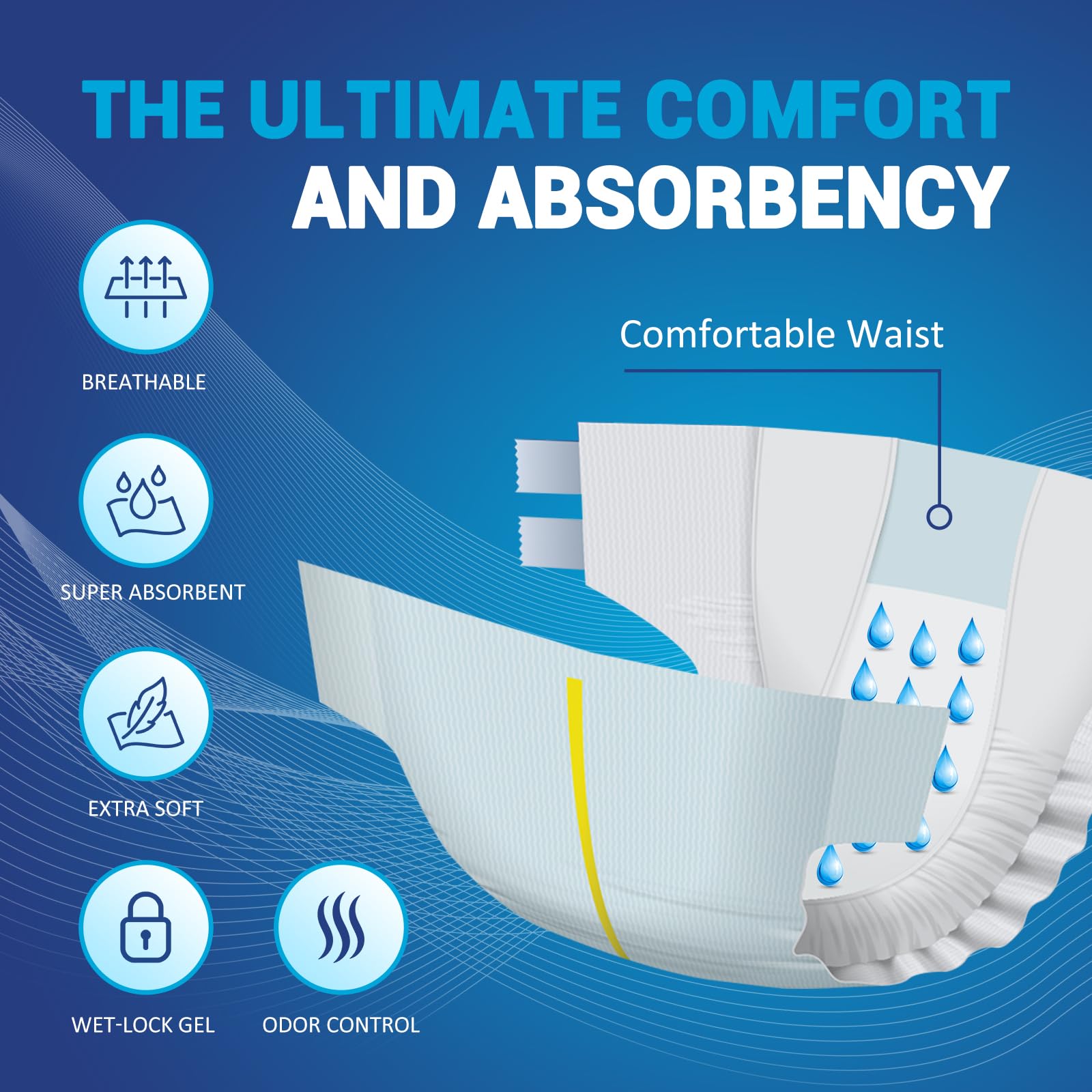 MED PRIDE refastenable tabs offer secure, adjustable fit for daily use.