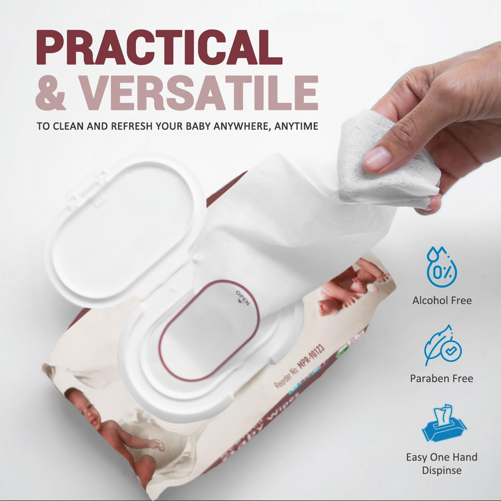 MED PRIDE unscented wipes with aloe vera and vitamin E for soothing care.