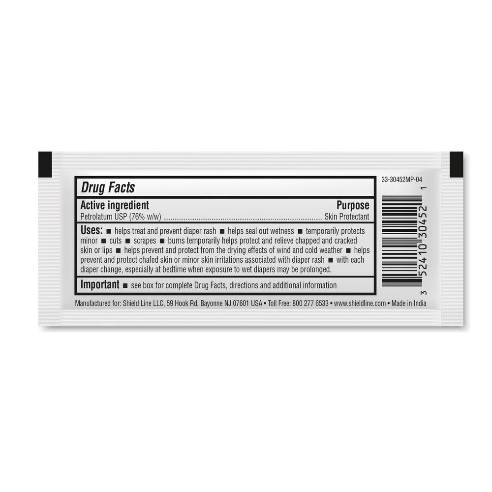 MED PRIDE vitamins A&D ointment packets in hand ready for use.