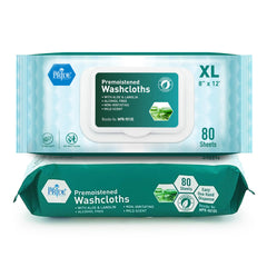 MED PRIDE premoistened washcloths with soft aloe texture for sensitive skin