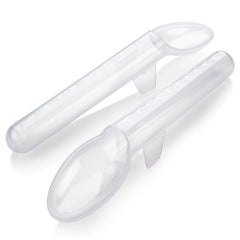 MEDca calibrated spoon with wide mouth for precise pediatric dosing.