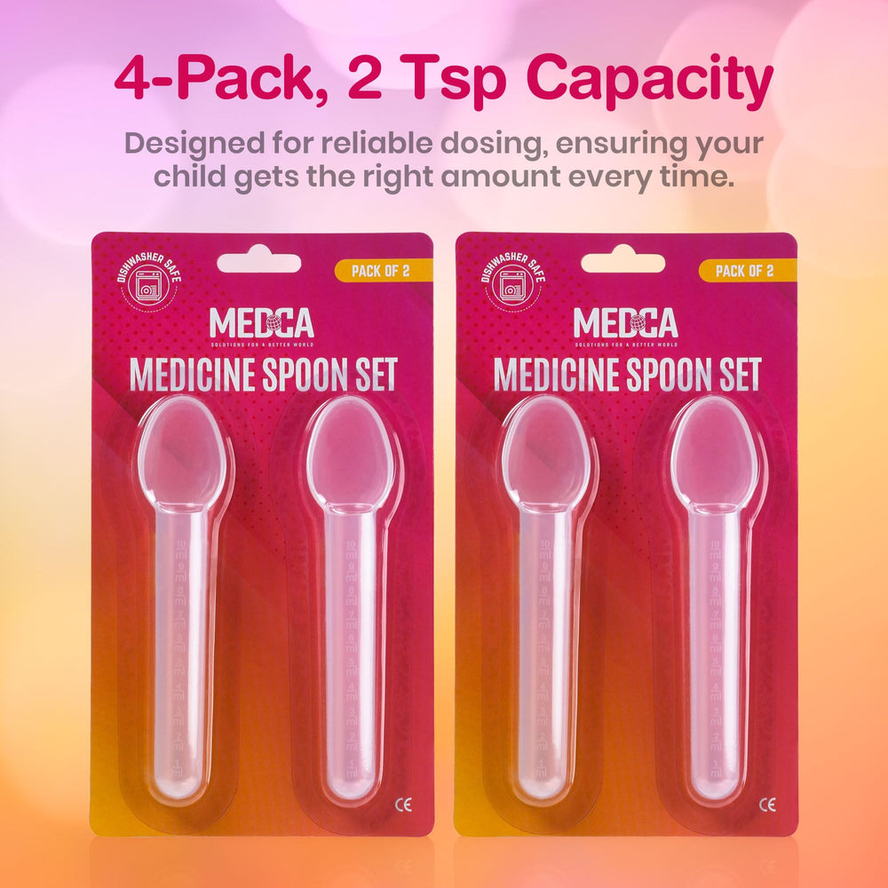 MEDca medicine spoon helps caregivers measure liquid medicine confidently