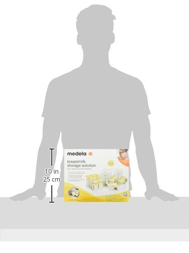 Medela labeling lids showing contents and dates at a glance.
