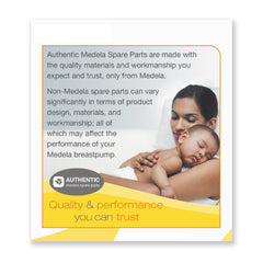 Five size range of Medela shields for personalized comfort during pumping