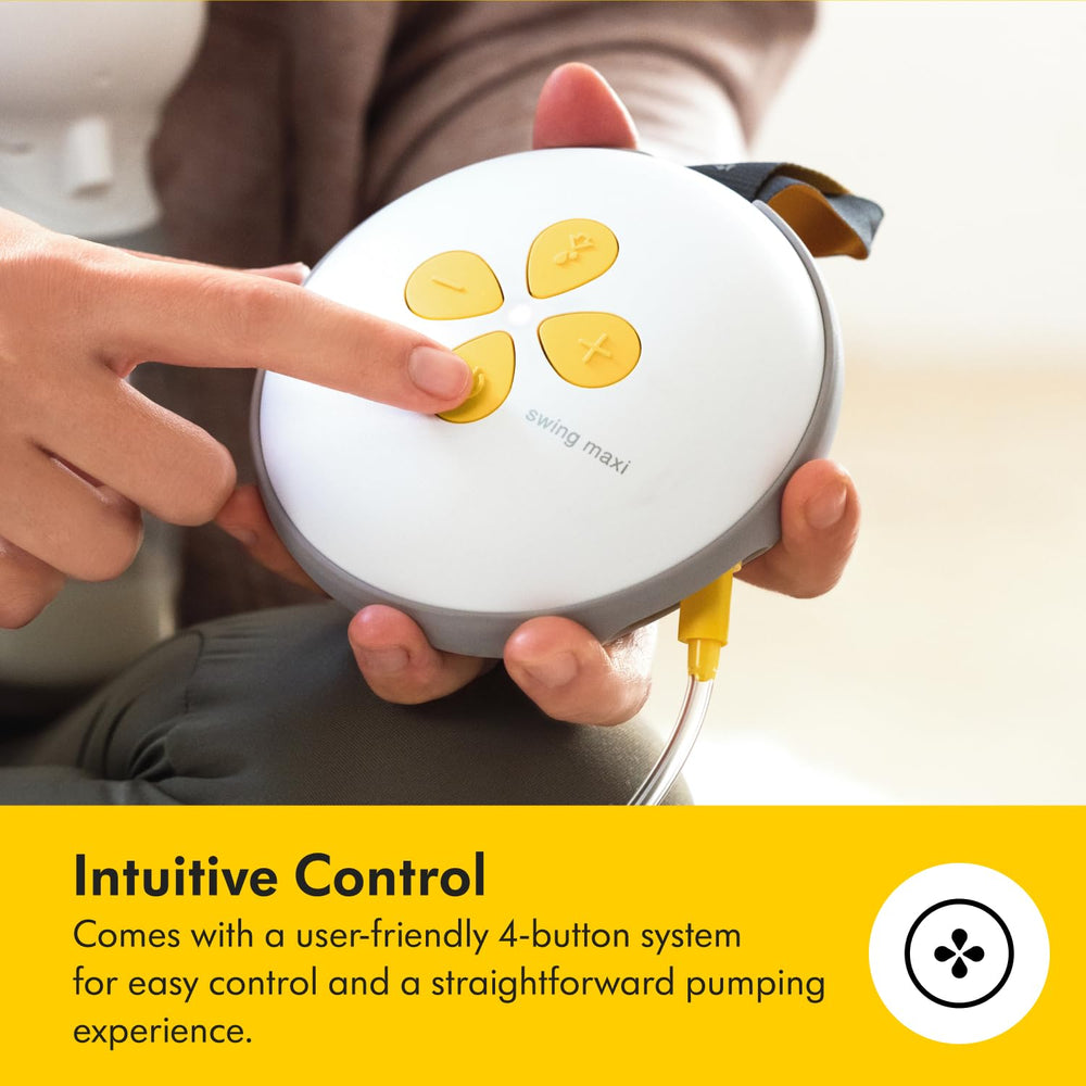 Medela Swing Maxi Hands-Free quick-connect — fast, secure part swaps for on-the-go use